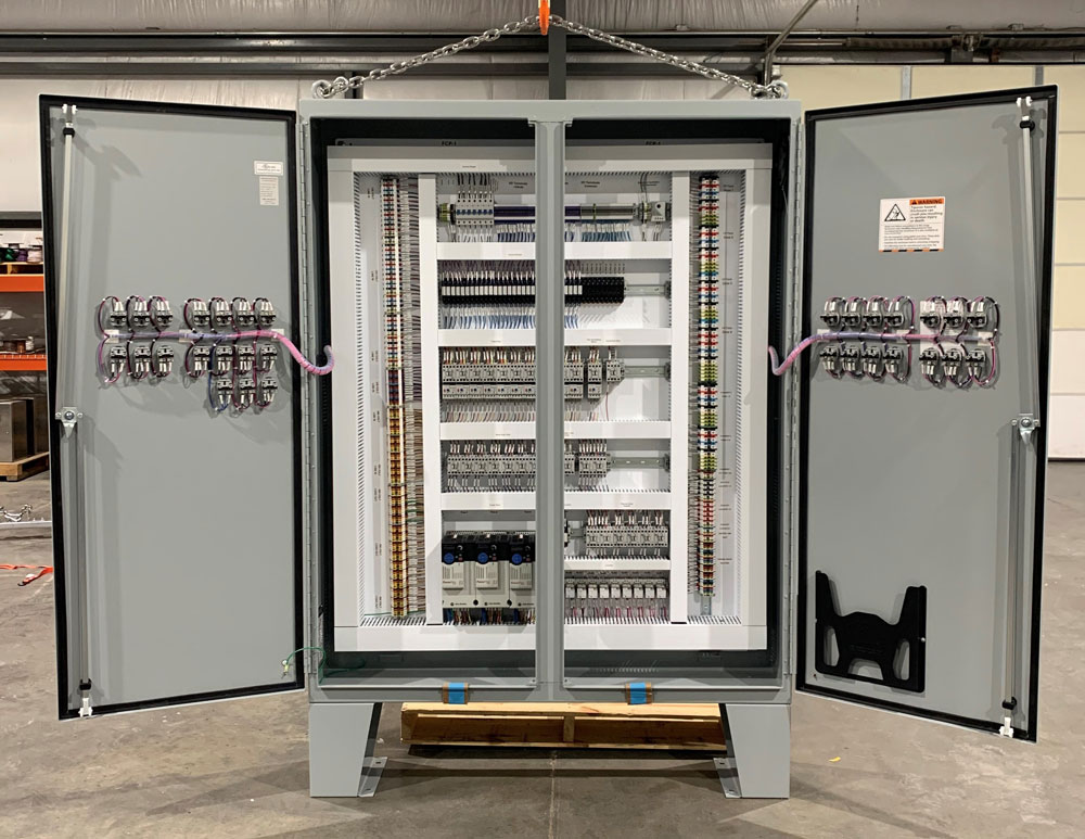 Open Electrical Panel showing the contents